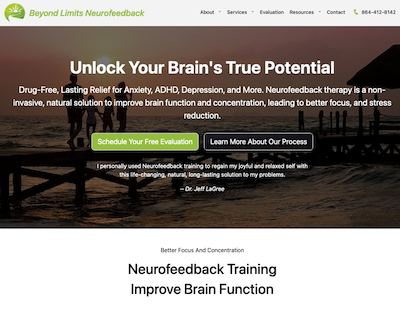 Beyond Limits Neurofeedback Website Launch